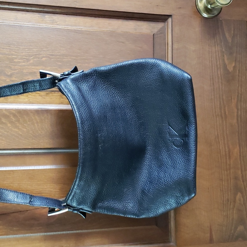 Calvin Klein Pebbled Leather Shoulder Bag